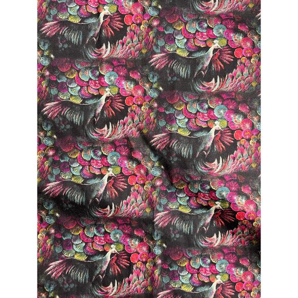 3-63 JARED LANG NWT Men's Dress Shirt Peacocks Multicolor L - Picture 6 of 16